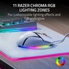 Razer - Basilisk V3 Optical Gaming Mouse with Chroma RBG Lighting - Wired - White - 2 of 3