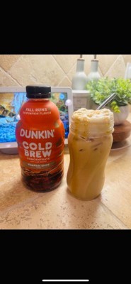 Dunkin' Pumpkin Spice Flavored Cold Brew Coffee Concentrate Medium Roast  Coffee - 31oz : Target