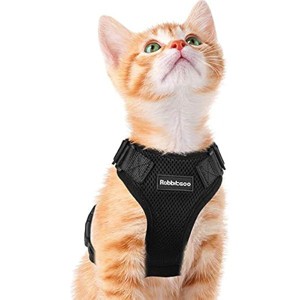 rabbitgoo Cat Harness for Walking, Escape Proof for Small Medium Cats, Adjustable Vest Harnesses,  Strips & 1 Metal Leash Ring - 1 of 1
