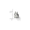 Black Bow Jewelry Sterling Silver Bunny Bead Charm - 3 of 4