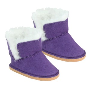 Sophia’s Faux Suede Ewe Boots with Fleece Lining for 18” Dolls - 1 of 2