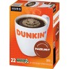 Dunkin' Hazelnut Flavored Medium Roast Coffee - Keurig K-Cup Pods - 22ct - image 4 of 4