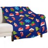DSANE Christmas Holidays Festive Pattern Christmas Throw Blanket Soft Fleece Christmas Blanket Cozy Flannel Throw for Couch Bed - 3 of 4