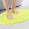 Unique Bargains 2 Pcs Absorbent Soft Thick Shag Bath Mats for Shower Bathtub Spa Floors - 2 of 4