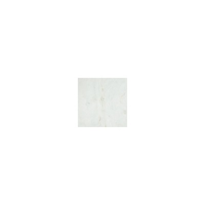 Round White Marble and Brown Wood End Table
