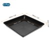 Unique Bargains Indoor Outdoor Plastic Square Flower Drip Trays Plant Pot Saucers 6 Pcs - 2 of 4