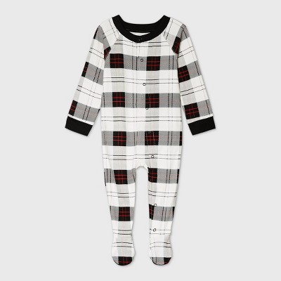 black footed onesie baby