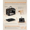 40-Inch Collapsible Soft Dog Crate, Portable Travel Kennel with 3 Doors & Safety Zippers, Water-Resistant Carrier for Car Camping Indoor, Black - 4 of 4