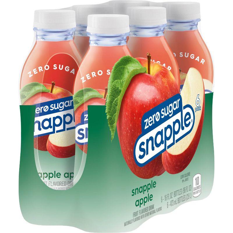 Snapple Apple Zero Sugar Juice Drink - 6pk/16 fl oz Bottles, 3 of 8