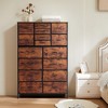 Lyngins Modern 16-Drawer Dresser with Wooden Top, Chest of Drawers with Pulls,Metal Frame,Storage Furniture for Bedroom,Living Room - 2 of 4