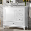 Dexmalle Classic Multinfunction 36"Storgae Bathroom Vanity with Ceramic Sink - 2 of 4