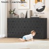 9-Drawer Dresser with Power Outlet & USB, Modern Wooden Chest of Drawers for Bedroom, Closet, Living Room, Hallway - 4 of 4