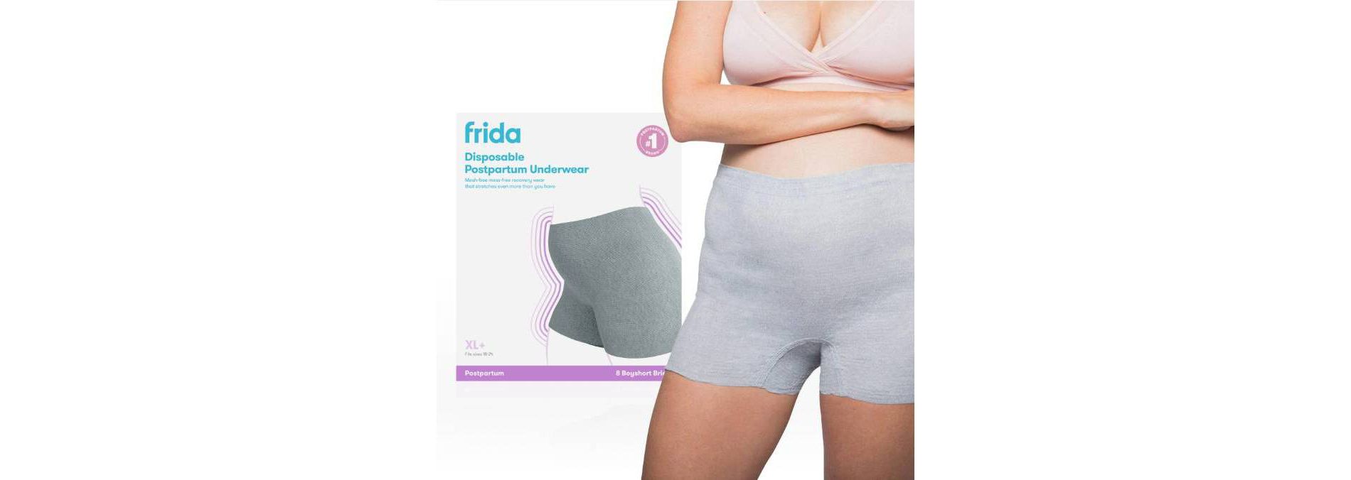 Frida Mom Disposable Postpartum Underwear Boy Shorts Briefs - XL+ - 8ct