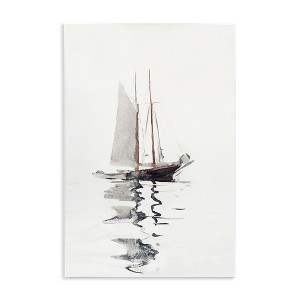 Stupell Industries Tranquil Sailboat Vessel Floating, 10" x 15" - 1 of 4