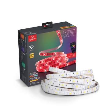 Smart 5M/16.4 ft. Changing RGB LED Wi-Fi Enabled Voice Activated Plug-In Strip Light