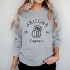 Simply Sage Market Women's Graphic Sweatshirt Embroidered Arizona Flower - Black - 2 of 4