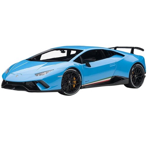 Lamborghini Huracan Performante Pearl Blue With Black Wheels 1 18 Model Car By Autoart Target