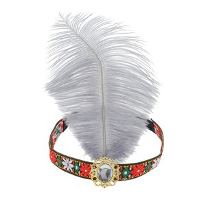 Unique Bargains Halloween Christmas Women's Tribal Style Feather Headband 1 Pc - 1 of 4