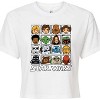 Women's - Star Wars - Yoda and Friends Face Grid Cropped Graphic T-Shirt - 2 of 4