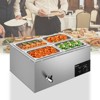 Winado 20 qt. Stainless Steel Buffet Server with 4 Crocks - 4 of 4