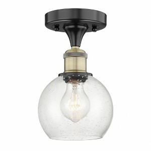 Athens - 1 Light Semi-Flush Mount In Industrial Style-8.88 Inches Tall and 6 Inches Wide - 1 of 1