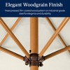 Best Choice Products 10ft Outdoor Woodgrain Pattern Steel Market Patio Umbrella w/ Crank, Tilt - 3 of 4