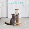 Wooden 4-in-1 Cat Scratcher with Natural Sisal Ropes - 2 of 4