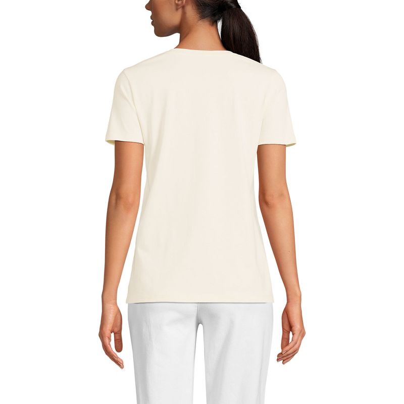 Lands' End Women's Relaxed Supima Cotton T-Shirt, 2 of 4