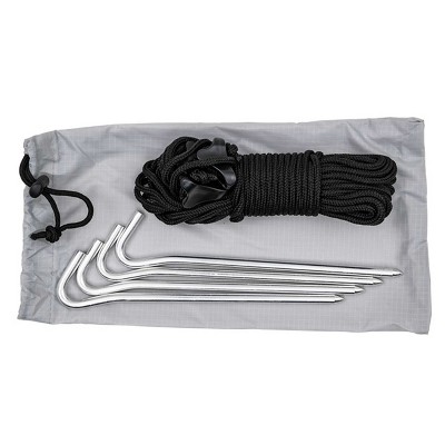 Gray and Navy Lightweight Polyester Utility Tarp Shelter