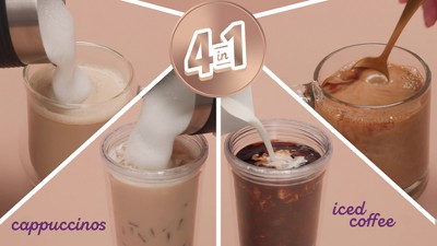 Mr Coffee 4-in-1 Single Serve Latte Lux Iced & Hot Coffee Maker w