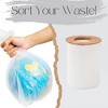 Evideco French Home Goods Bathroom Trash Can Padang Bamboo Top 1.3 Gal - 4 of 4