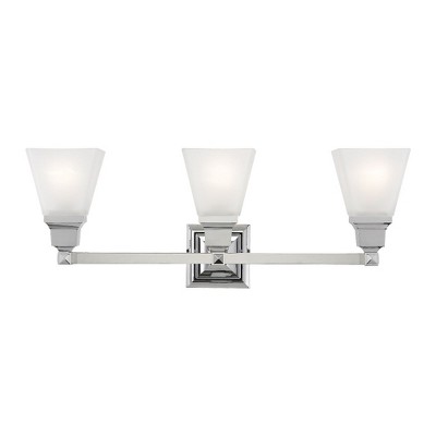 Livex Lighting Mission 3 - Light Vanity in  Polished Chrome