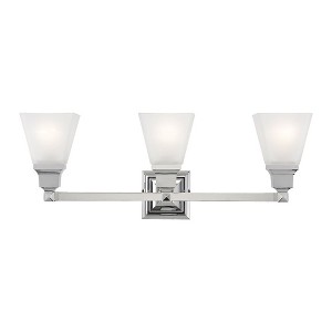 Livex Lighting Mission 3 - Light Vanity in  Polished Chrome - 1 of 4