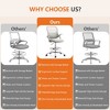 Grungis Office Chair with Adjustable Foot Ring,Adjustable Height Desk Chair for Adult, Student - 2 of 4