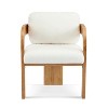 Christopher Knight Home Smolder Modern Rubberwood Upholstered Dining Chairs with Pillow Back (Set of 2) - 4 of 4