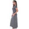 Just Love Womens Stripe Maxi Dress Knit Jersey T-Shirt Dress for Women - 2 of 3
