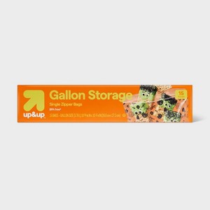 Halloween Gallon Storage Bags - Multi-Print - 15ct - up&up™ - 1 of 3