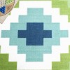 Digital Artifact 100 DGA100 Machine Made Loomed Area Rug - Blue/Green - 4' X 6' - Safavieh - 4 of 4