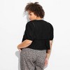 Women's Puff Sleeve Flyaway Blouse - Wild Fable™ - 3 of 3