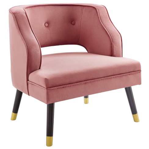 Traipse Button Tufted Open Back Performance Velvet Armchair - Modway - image 1 of 4