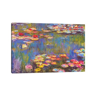 Water Lilies 1916 By Claude Monet Unframed Wall Canvas - Icanvas : Target