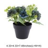 Unique Bargains Artificial Plants Hibiscus Plastic 4.33"x4.33"x7.48" 1 Pc - 3 of 4