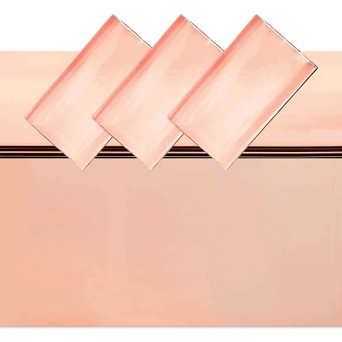 rose gold rectangle table cloth