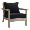 WestinTrends Avalon Outdoor Modern HDPE Patio Club Chairs with Deep Seat Cushions (Set of 2) - 4 of 4