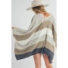Women's Striped Pullover Cardigan - AEMI + CO - 3 of 4