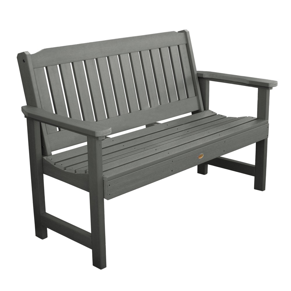 Photos - Garden Furniture 4' Lehigh Garden Bench Coastal Teak Gray - highwood