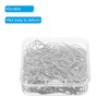Unique Bargains Drop-Shaped Metal Prevent Tearing Pages Home Office Paper Clip 150 Pcs - 4 of 4