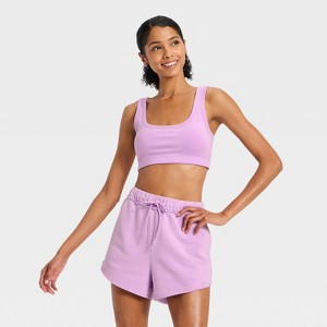 Women's Washed Jersey Sports Bra - JoyLab™ - 1 of 3