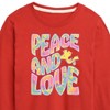 Boys' - Peanuts - Peace & Love Woodstock Long Sleeve Graphic T-Shirt - 2 of 4