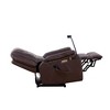 Bonded Leather Zero Gravity Power Recliner with Massage, Heat, USB Ports and Phone Holder - 4 of 4
